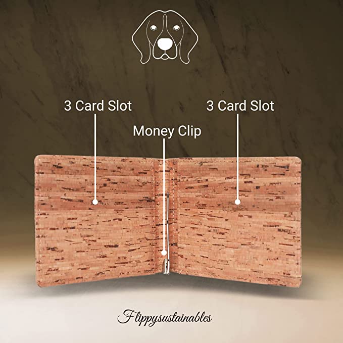 Ravine Wallet - Vegan Money Clip Cork Leather Wallet