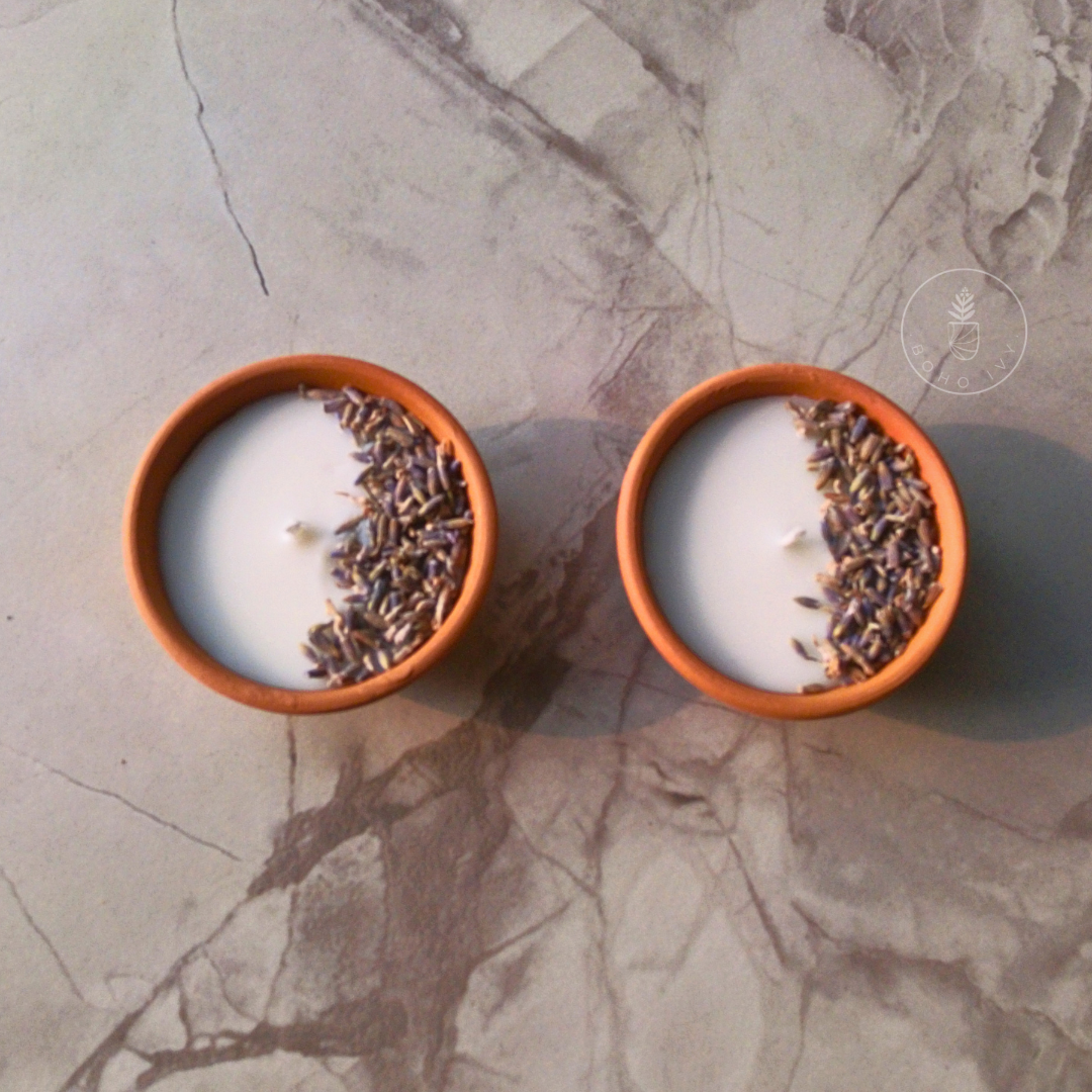 Lavender Botanical Soy Sax Candles