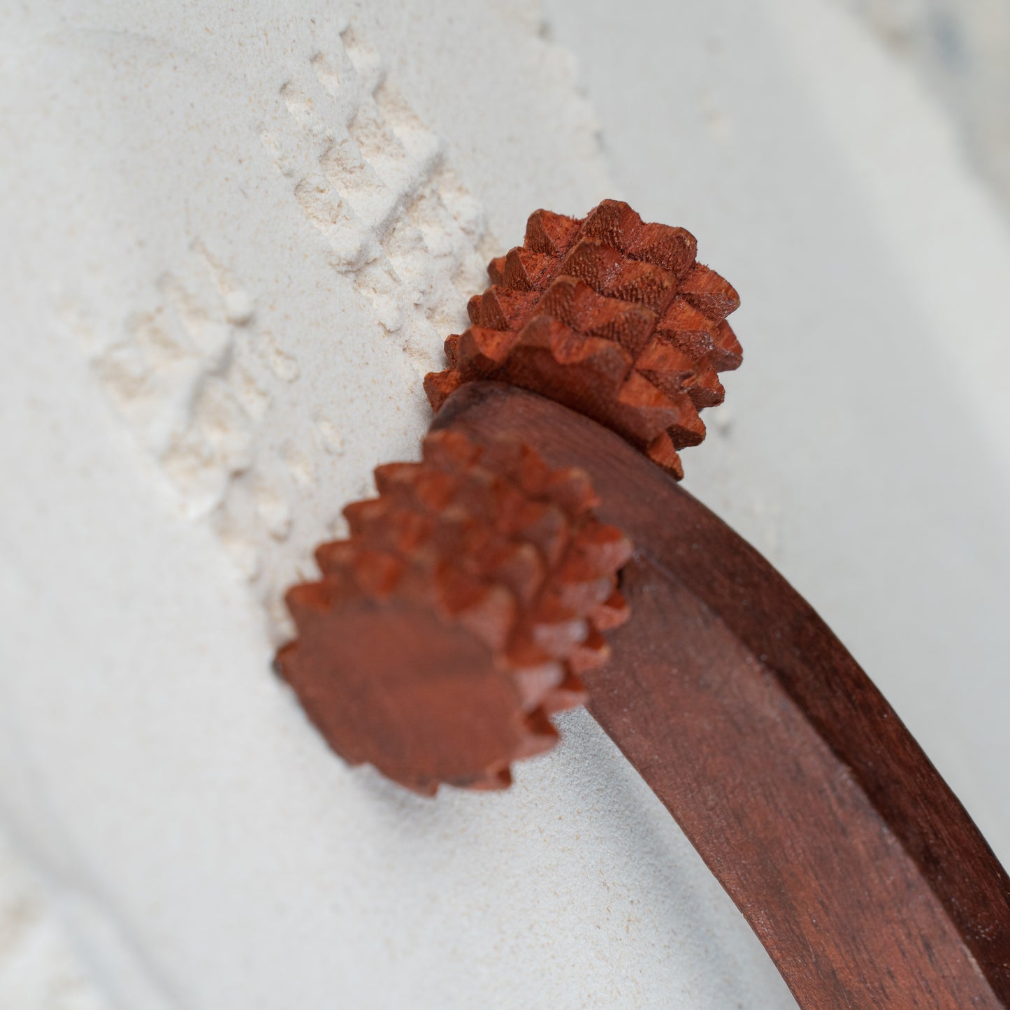 Organic B Wooden Massager | Hand Massager Roller | Body Stress Acupressure