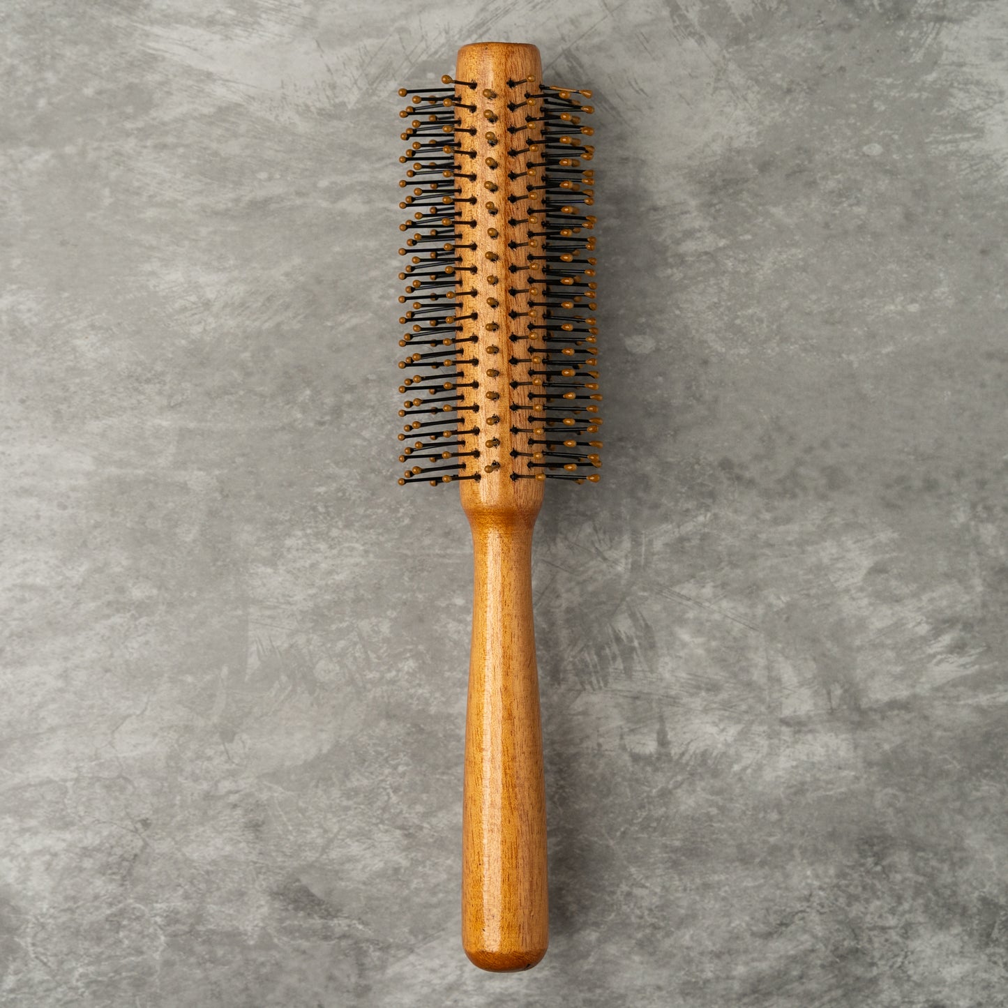 Organic B Wooden Roller Brush with Nylon droplet Bristles