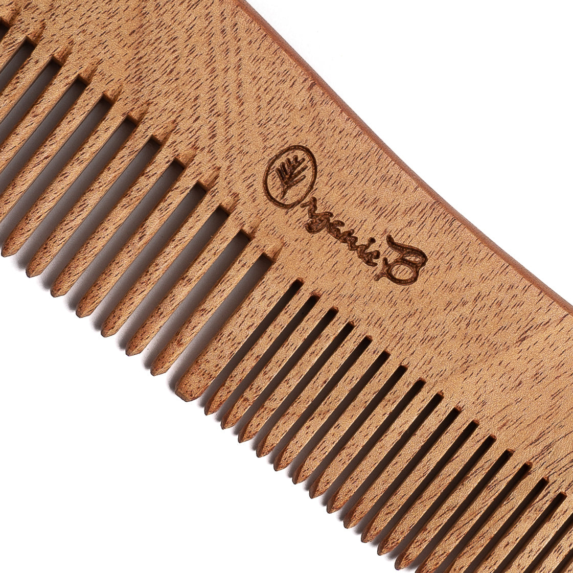 Organic B Wave Shaped Natural Neem Comb for Detangling