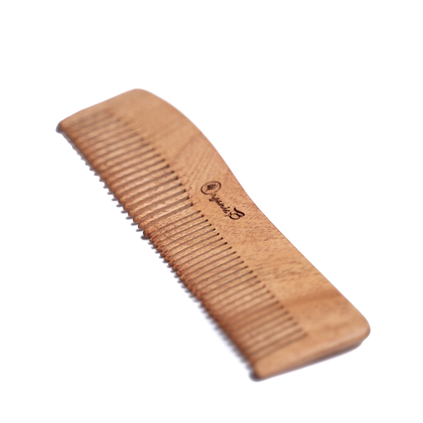Organic B Wave Shaped Natural Neem Comb for Detangling