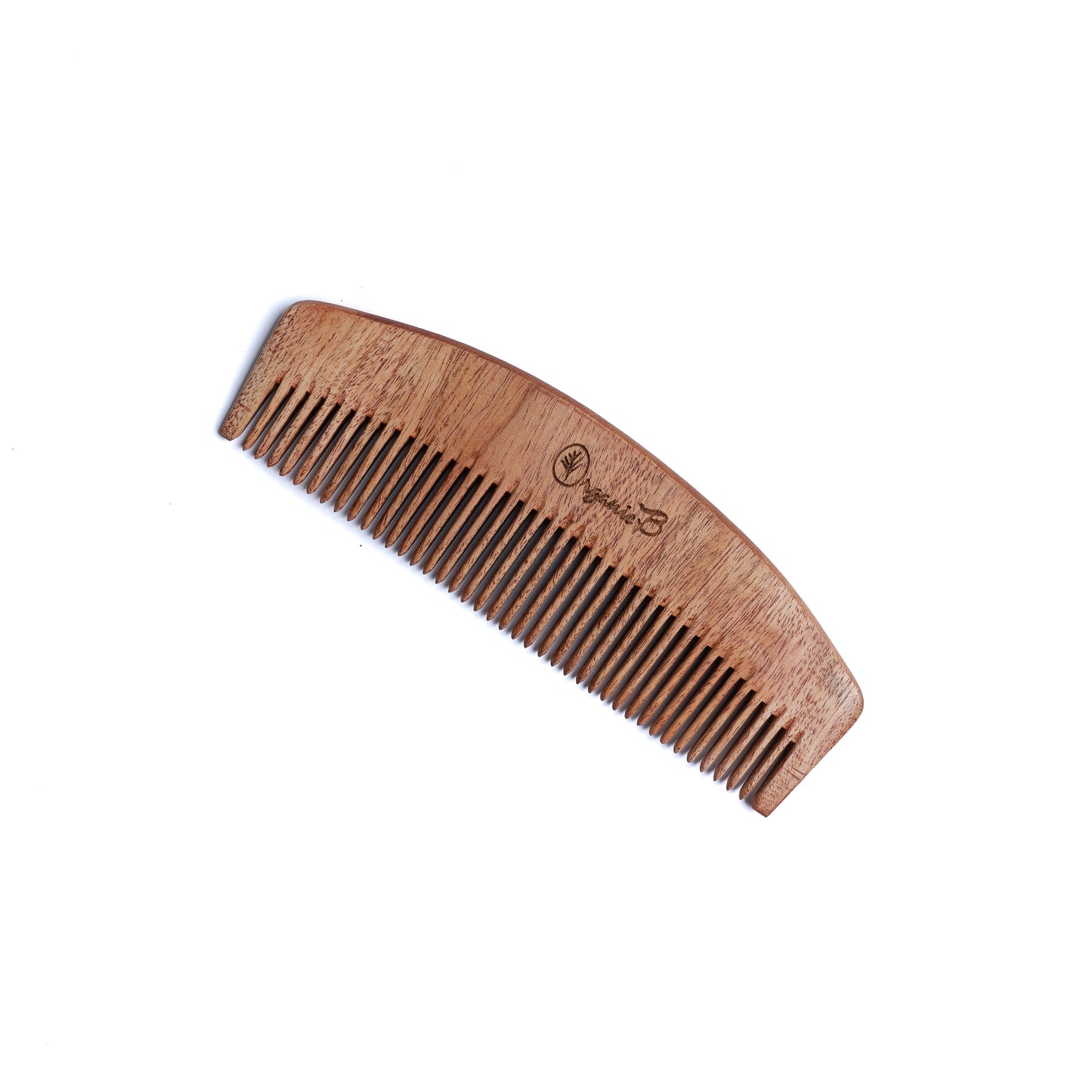Organic B Moon Shaped Natural Neem Comb for Detangling