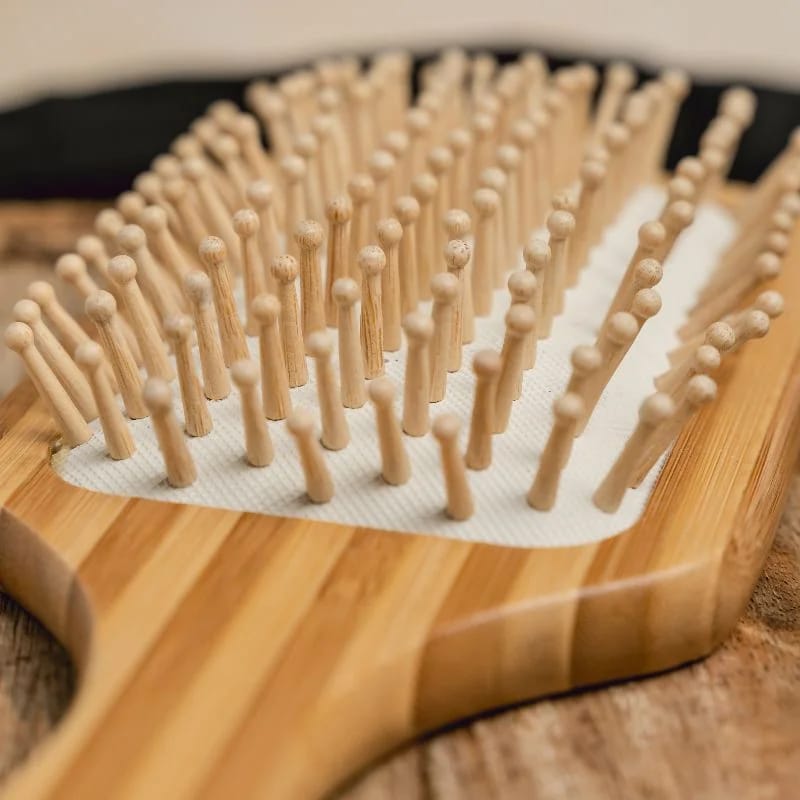 Organic B’s Wooden Bristle Paddle Brush | Bamboo Hair Brush