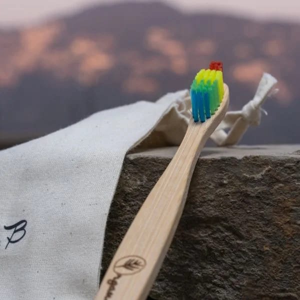 Organic B’s Bamboo Toothbrush for Kids (Wooden Holder Free)
