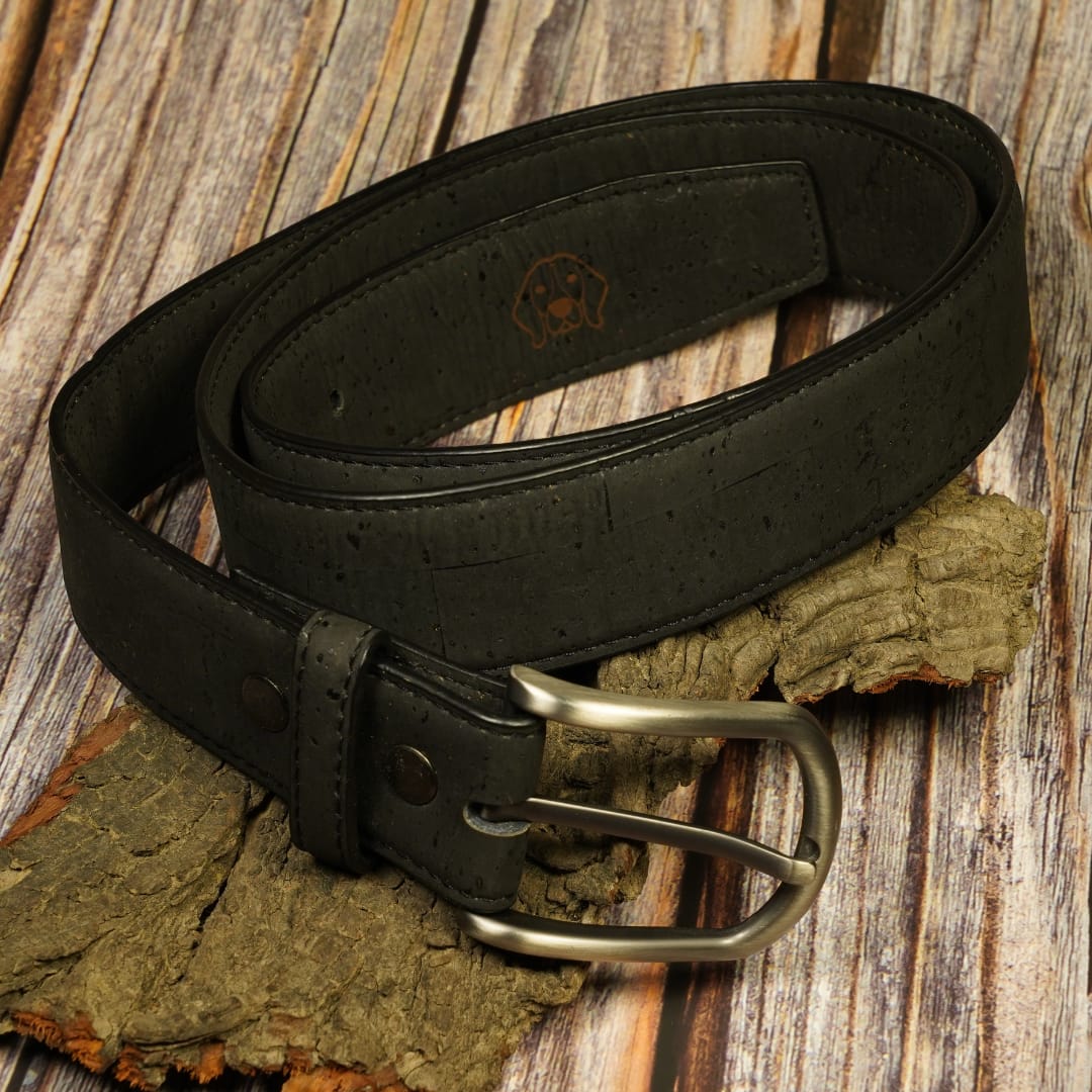 Dune - Men's Vegan Natural Cork Leather (Black)