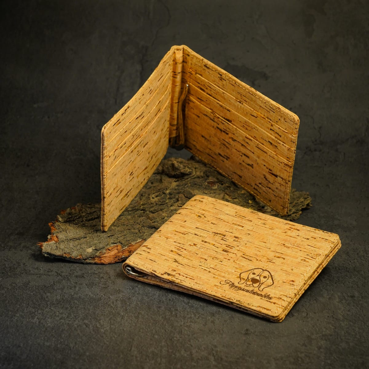 Ravine Wallet - Vegan Money Clip Cork Leather Wallet