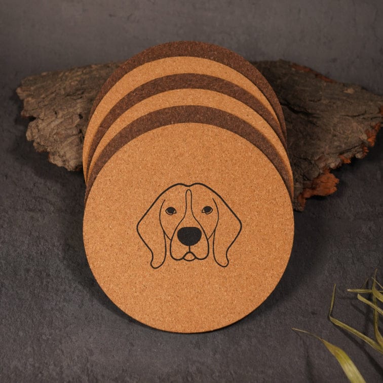 Amber, Sustainable Dual Color Cork Coasters