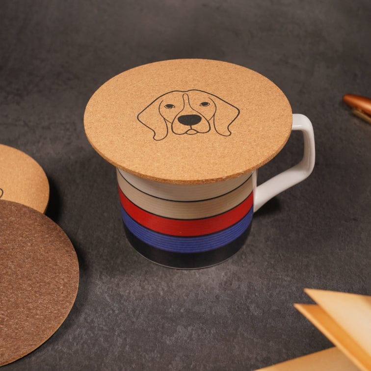 Amber, Sustainable Dual Color Cork Coasters