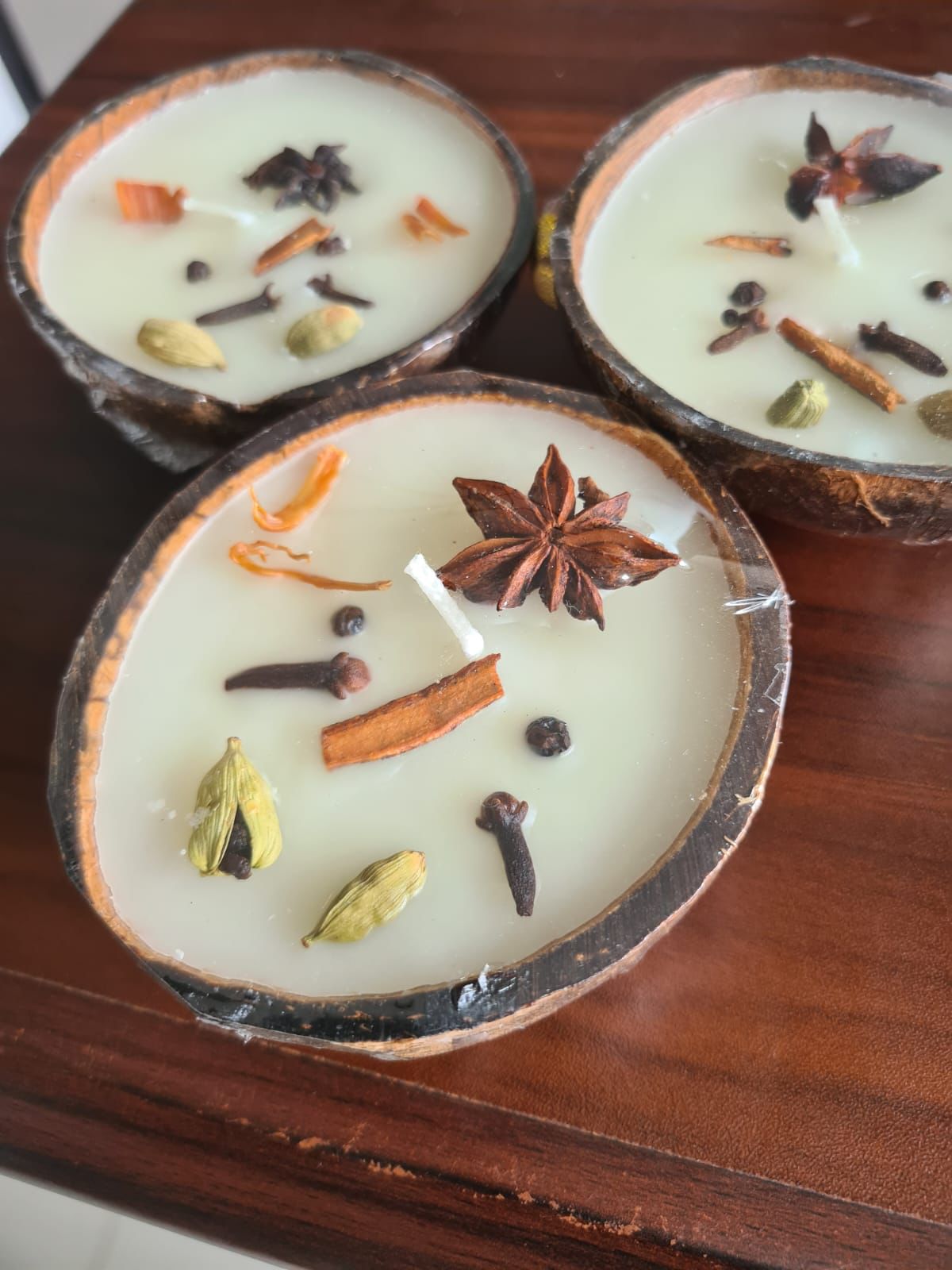 Coconut Candle with Soy Wax & Spices