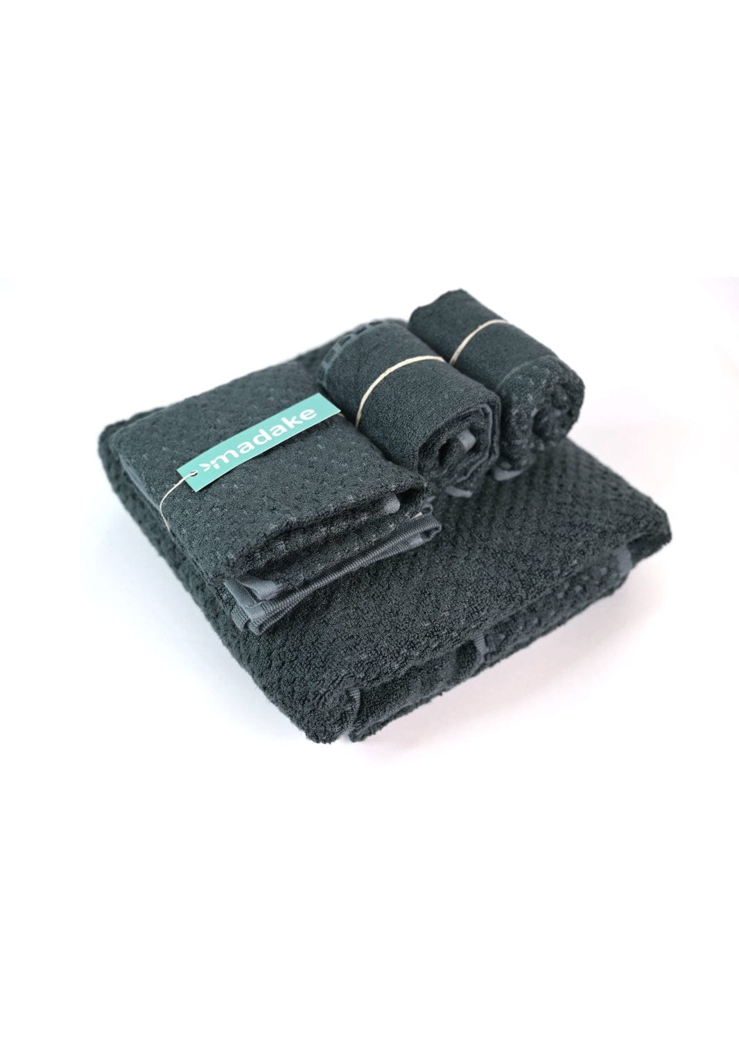 Bamboo Fluffy Bath Set, 1 Bath 560GSM, 1 Hand and 2 Face Towel Terry 480 GSM - Good Charcoal