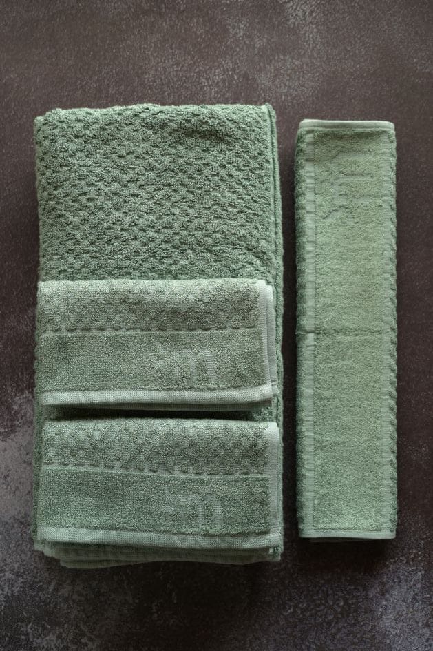 Bamboo Fluffy Bath Set, 1 Bath 560GSM, 1 Hand and 2 Face Towel Terry 480 GSM - Ethical Green