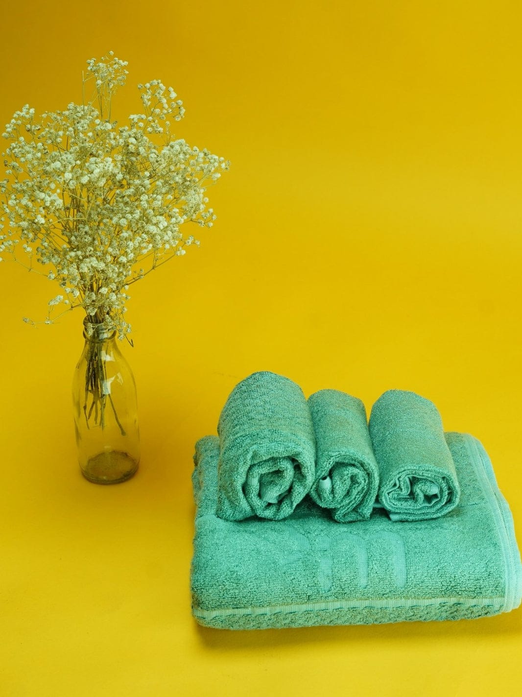 Bamboo Fluffy Bath Set, 1 Bath 560GSM, 1 Hand and 2 Face Towel Terry 480 GSM - Ethical Green