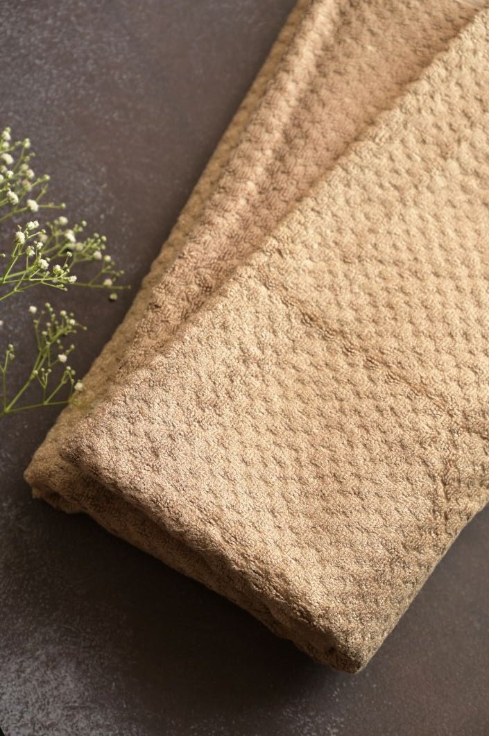 Bamboo Fluffy Bath Towel Terry 560 GSM - Sweet Caramel
