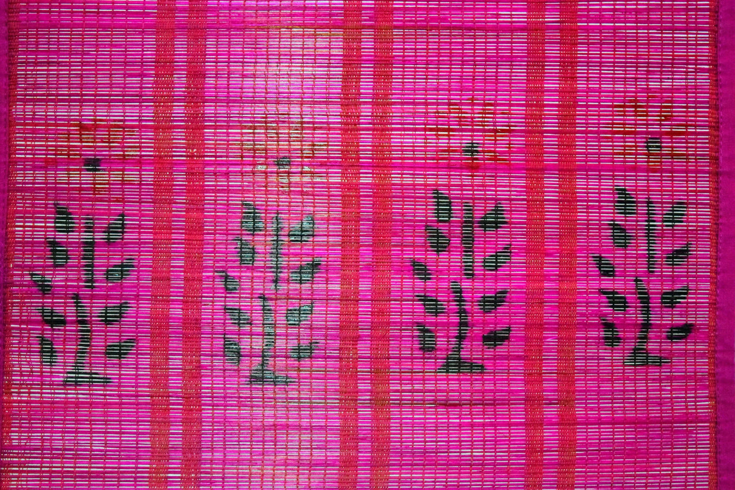 3 PANEL BAMBOO CURTAINS PINK