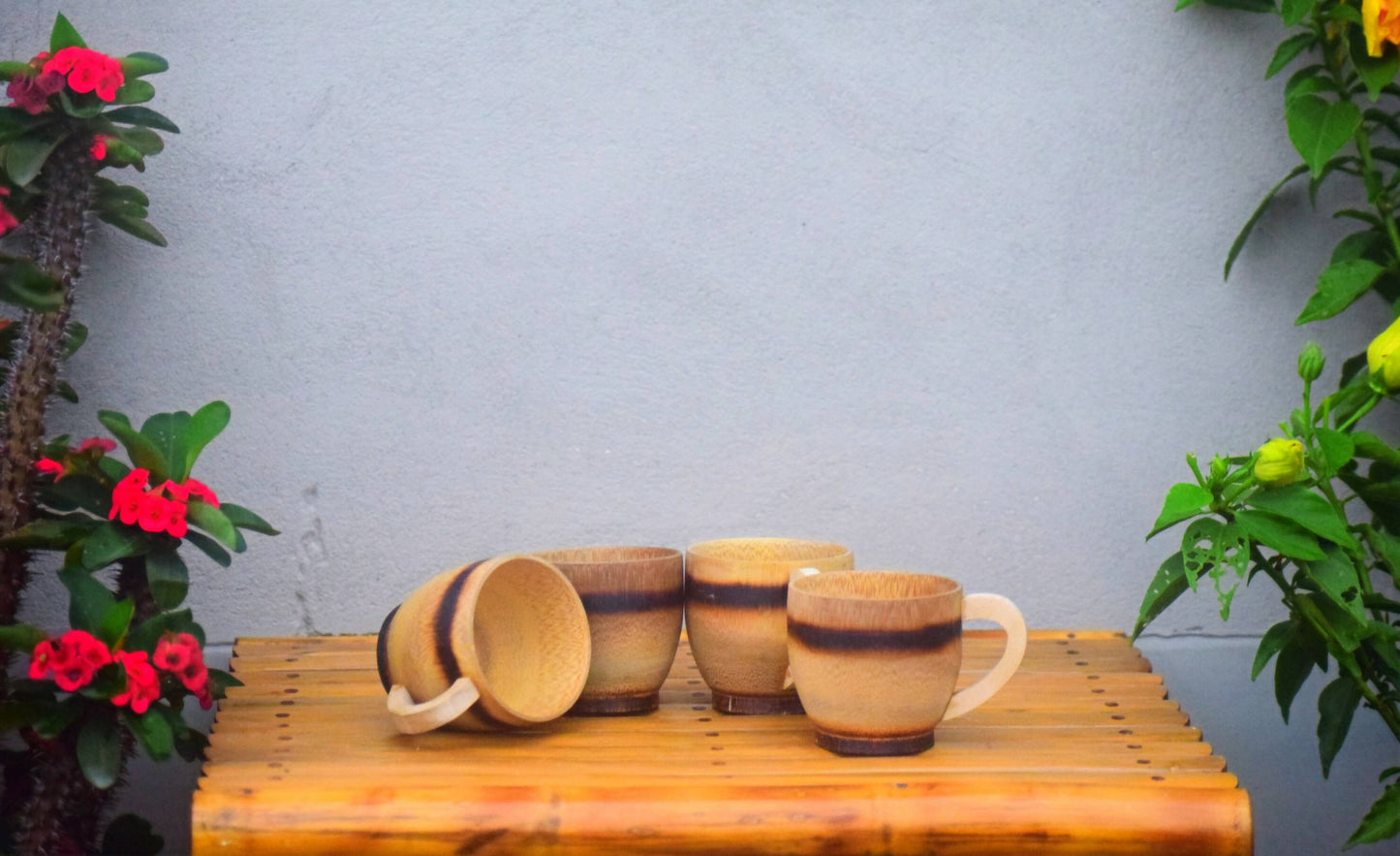BAMBOO TEA CUP - SET OF 4