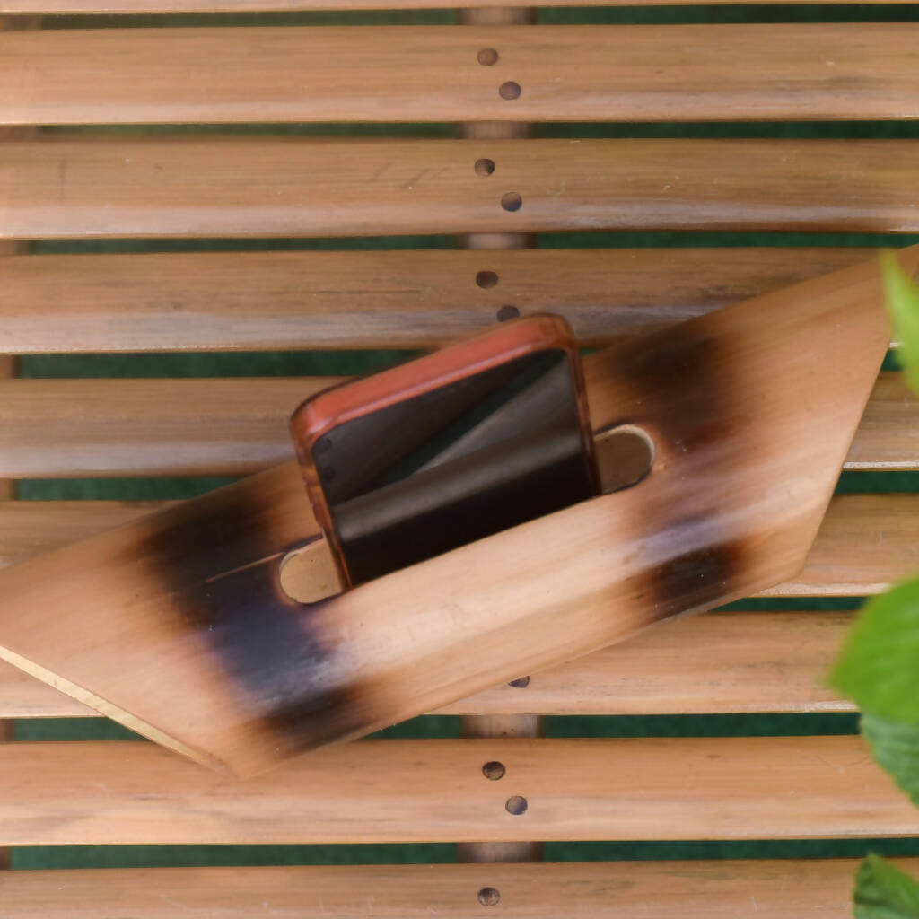 BAMBOO AMPLIFIER CUM MOBILE HOLDER