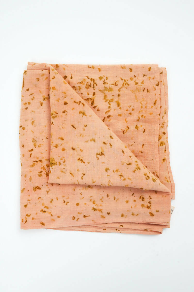 Peach And yellow Stole 1