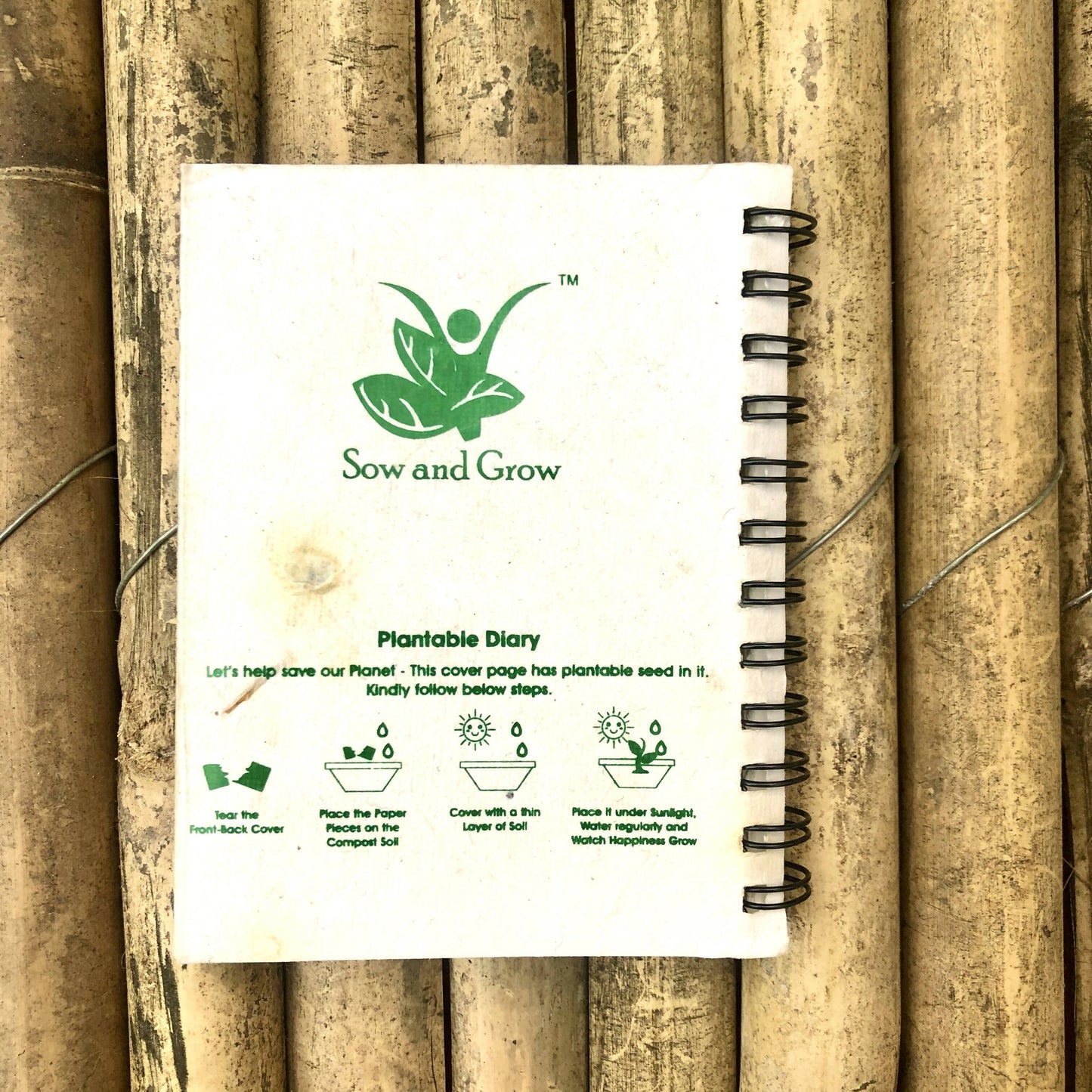 Plantable Ganesha Mini Spiral Notepad | Set of 5