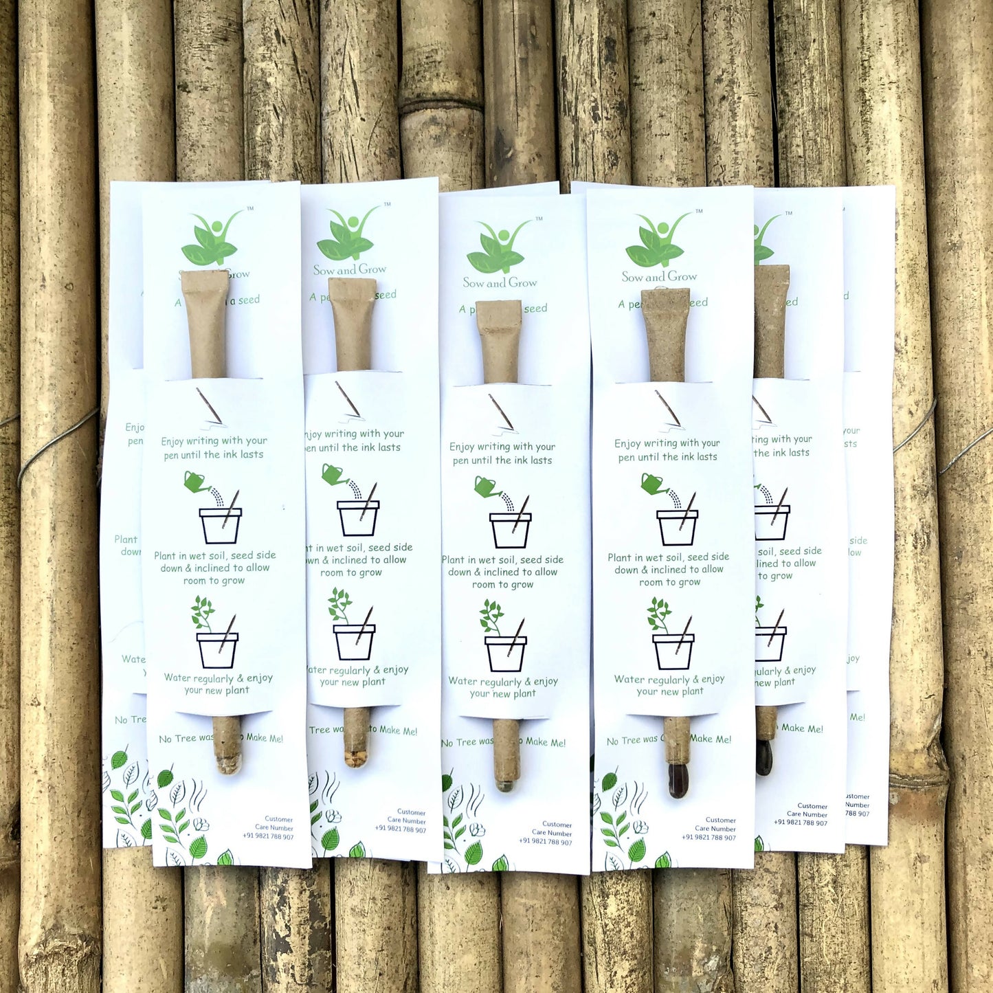 Plantable Seed Paper Pen (Pack of 10)