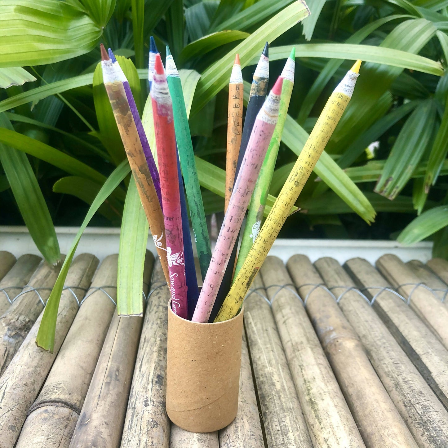 Brown Box Collection: 10 Seed Colour Pencils + 1 Seed Diary + 1 Seed ball