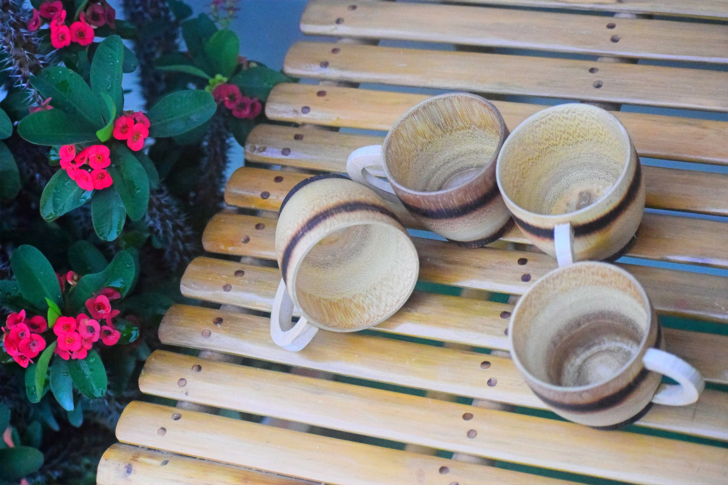 BAMBOO TEA CUP - SET OF 4