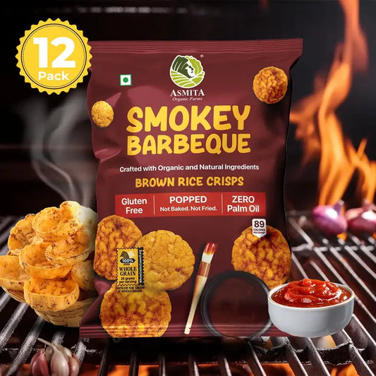 Brown rice Crisps, Smokey Barbeque