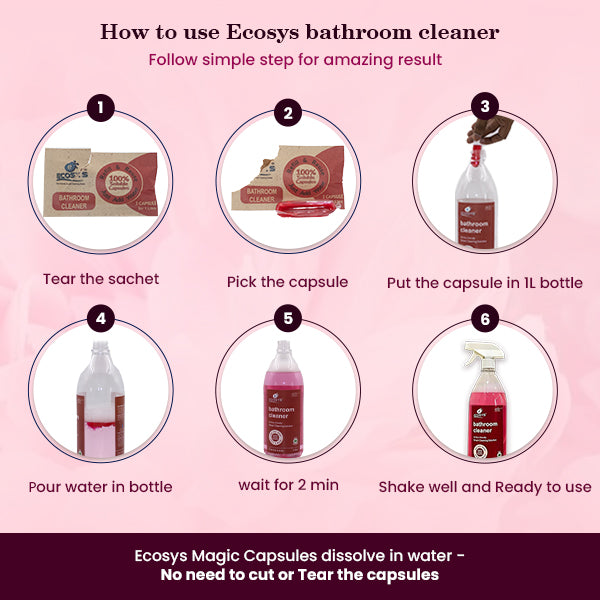 Toilet & Bathroom Liquid Cleaner - Non-Toxic Capsules