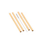 Natural Bamboo Reusable Straws (Pack of 4) with Straw Cleaner