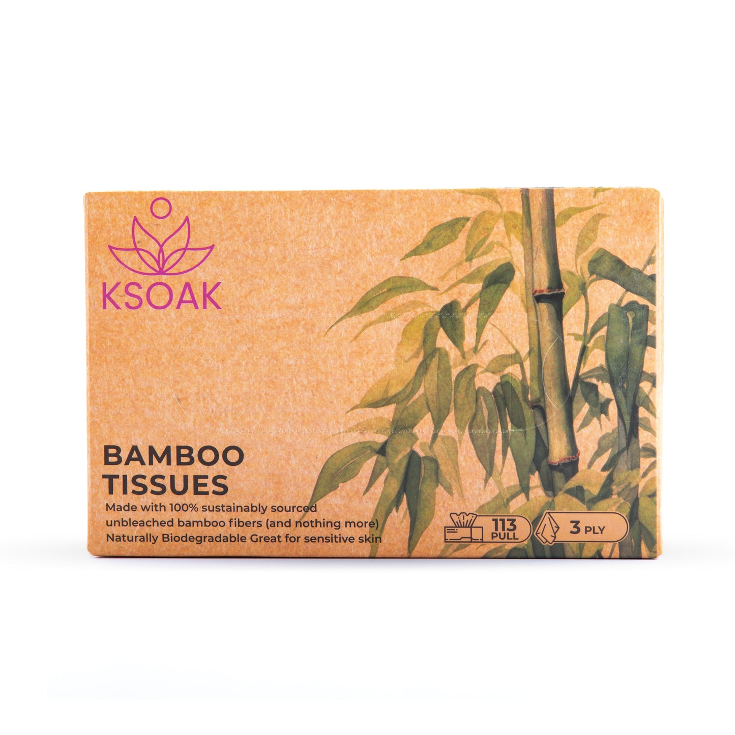 Bamboo Facial Tissue (Pack of 6)