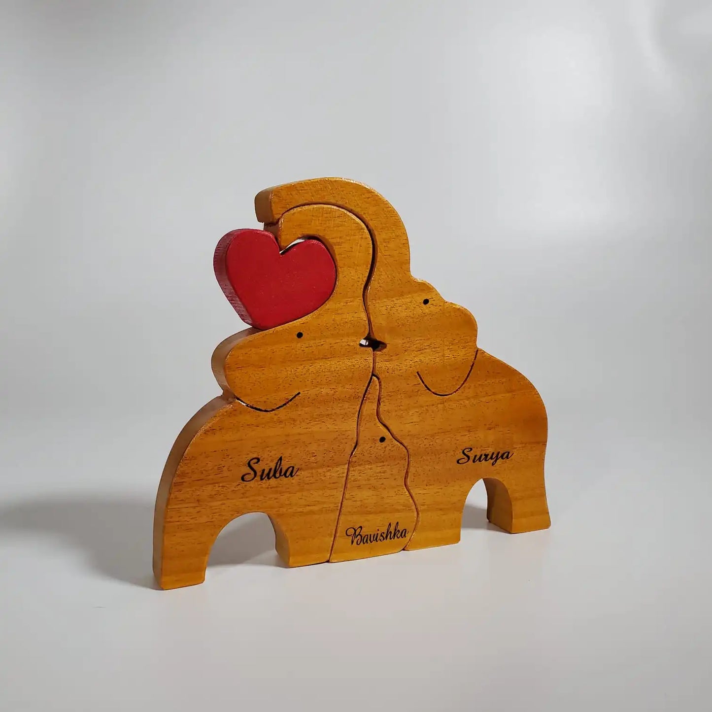 Elephant Family Oak Wood (Small Size)