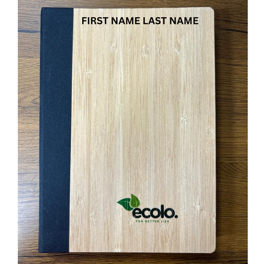 Personalized Bamboo Diary- A5 Size