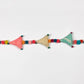 Upcycled Boho Triangles Festive Decoration String Hanging Party Prop