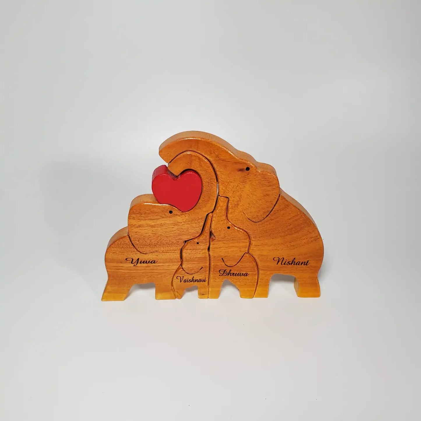Elephant Family with Two Kids (Small Size)