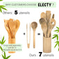 Bamboo Kitchen Spatula Set