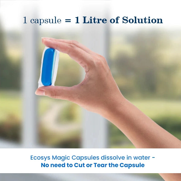 Glass & Surface Liquid Cleaner - Non-Toxic Capsules