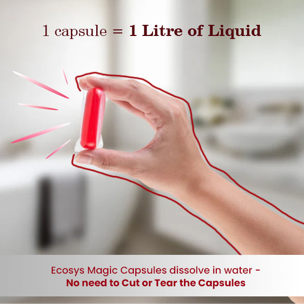 Toilet & Bathroom Liquid Cleaner - Non-Toxic Capsules