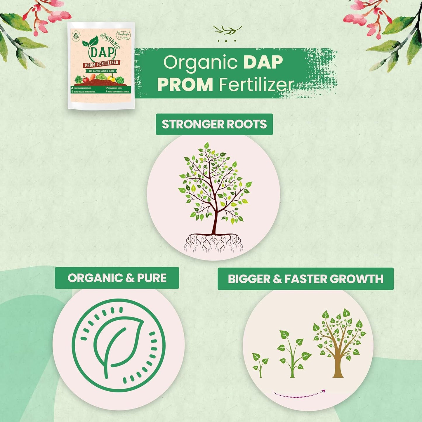 Organic DAP PROM Fertilizer for Vegetables - 900 Grams