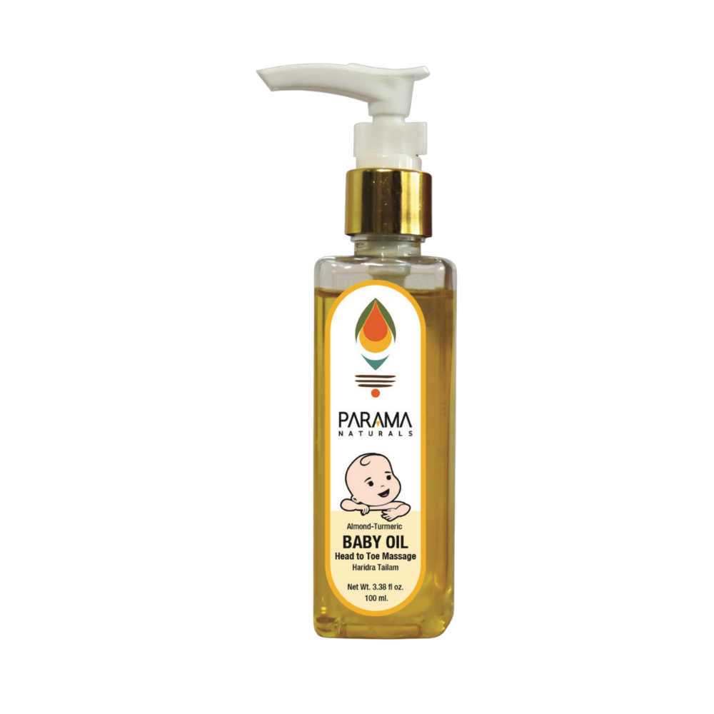 Almond-Turmeric BABY OIL Head To Toe Massage Oil