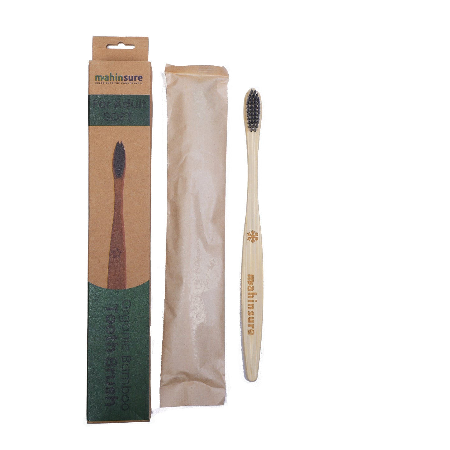 Bamboo Tooth Brush - Black (Pack of 2)