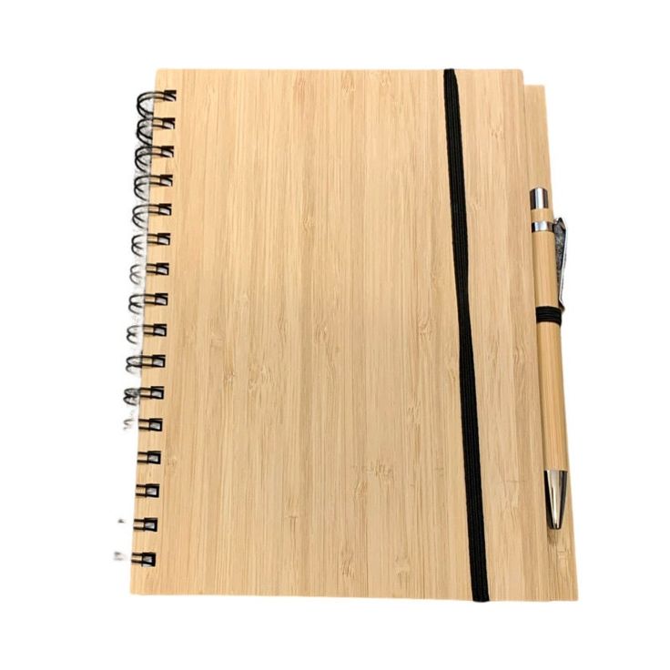 Bamboo Diary With Pen