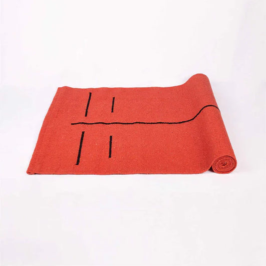 Cotton Yoga Mat - Gemstone Series (Red)