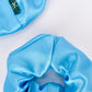 Upcycled Satin Scrunchies (Set of 2) | Blue