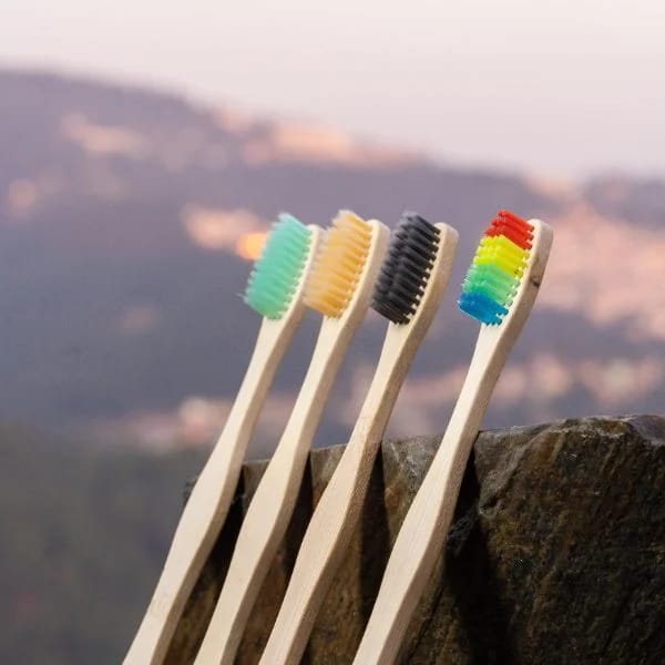 Bamboo Toothbrush Colour Pack ( 4 Pcs)