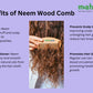 Neem Wood Comb - Shampoo (Pack of 2)