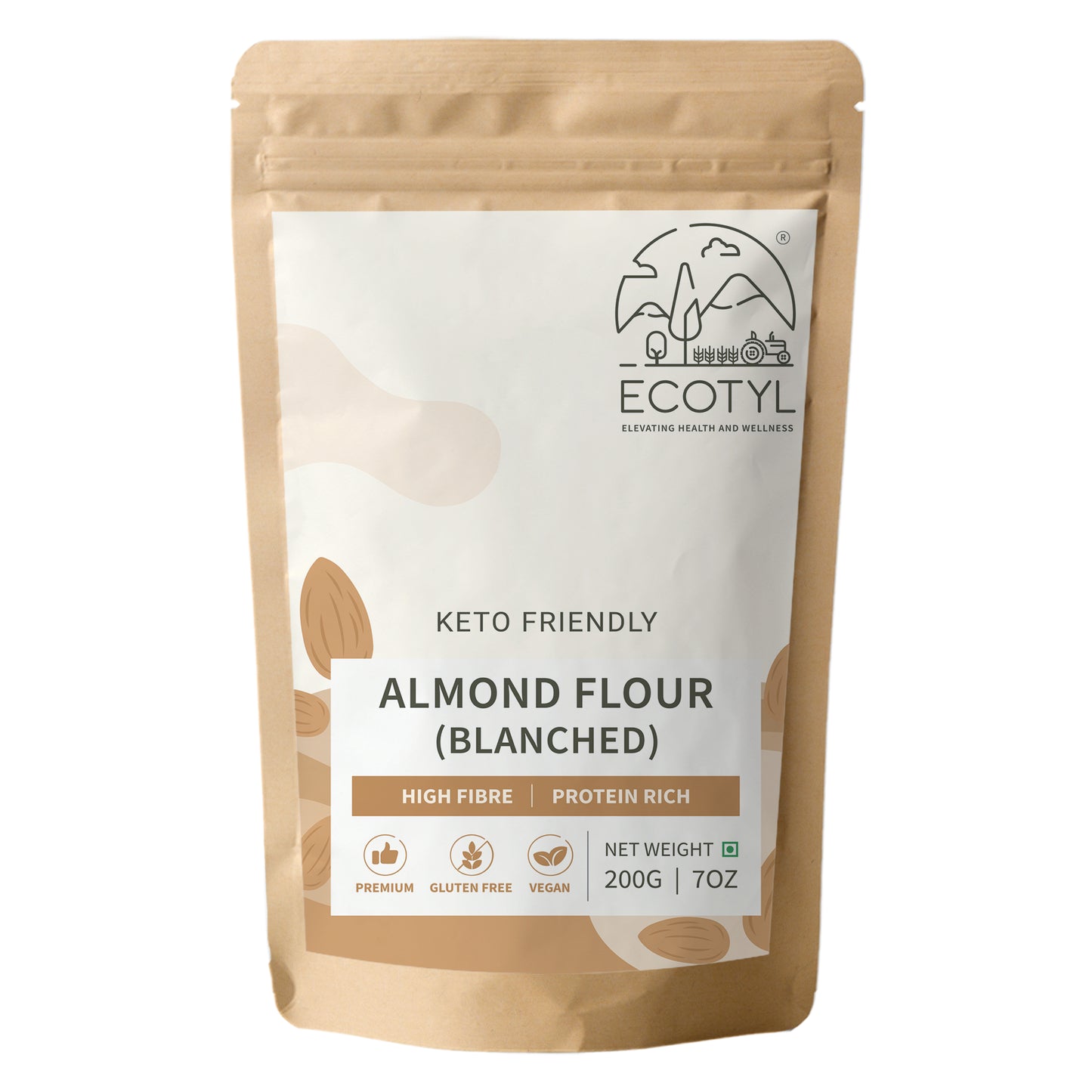 Almond Flour (Blanched) | Gluten Free | Keto Friendly | 200g