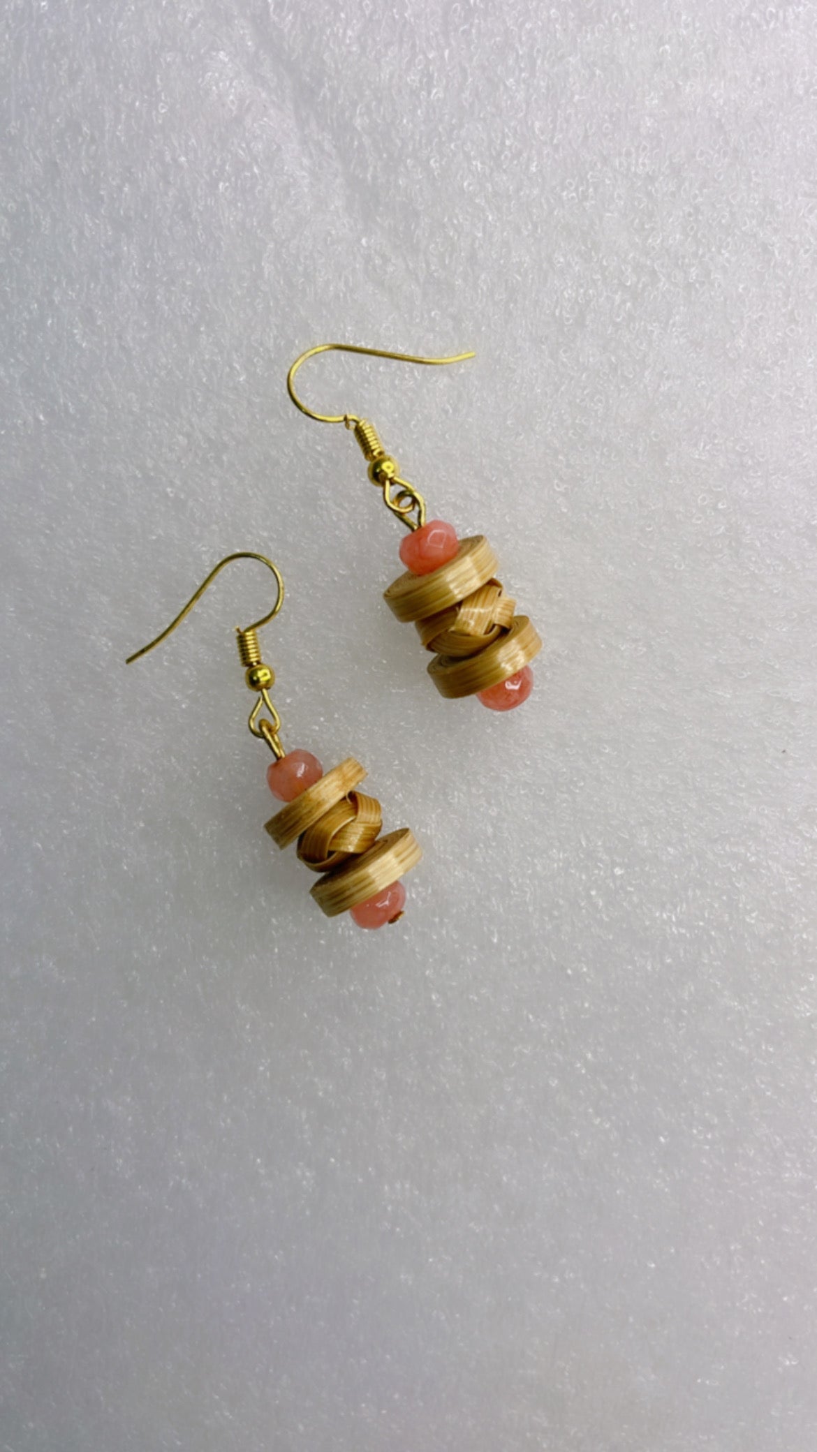 Handcrafted Bamboo Quilled and Weaved Earrings