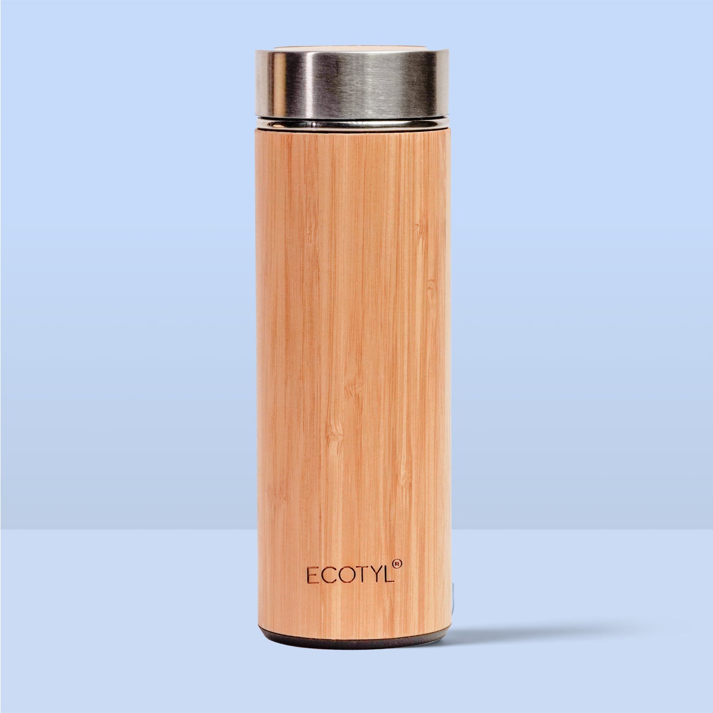 Bamboo Stainless Steel Insulated Flask With Strainer | Water Bottle| 450 ml