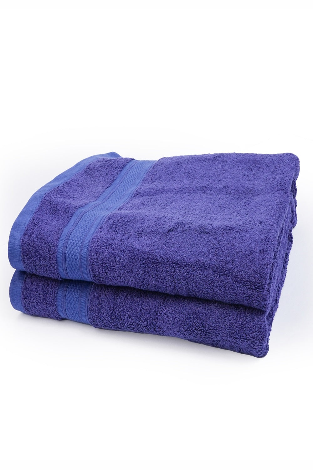 The Karira Collection - Bamboo Cotton Bath Towel (Festive Blue)