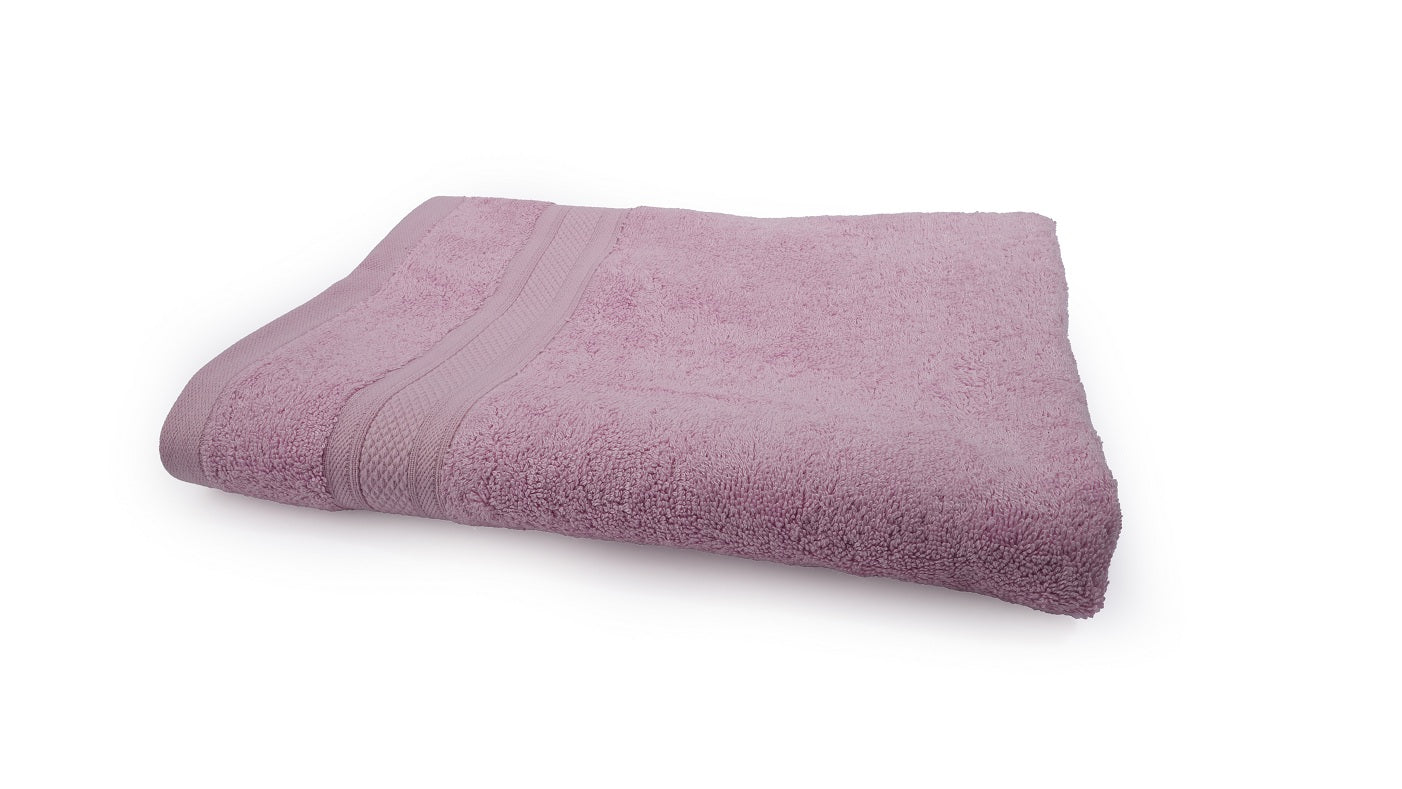 The Karira Collection - Bamboo Cotton Bath Towels (Light Pink)